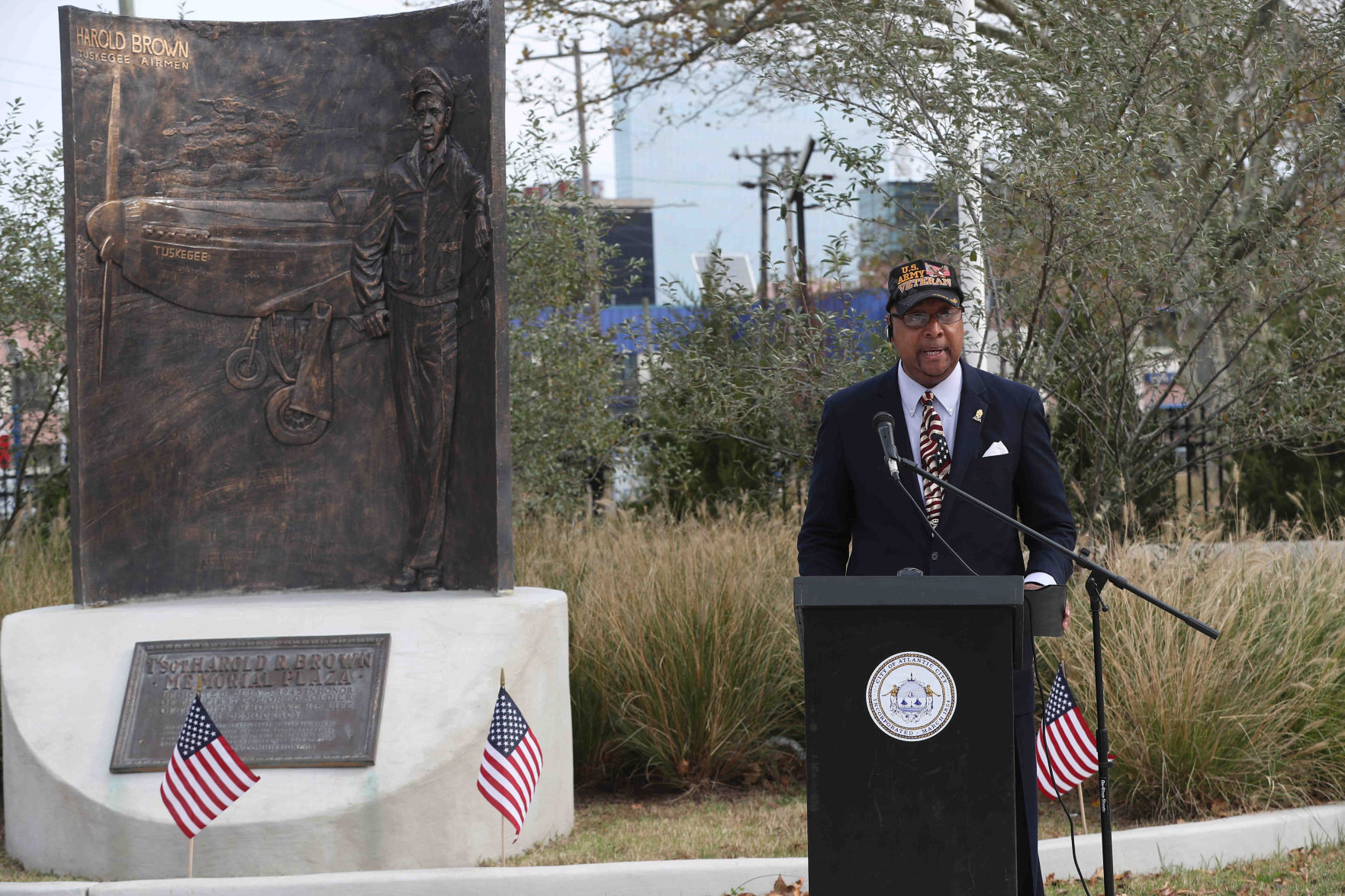 Veterans Day service at Browns Park
